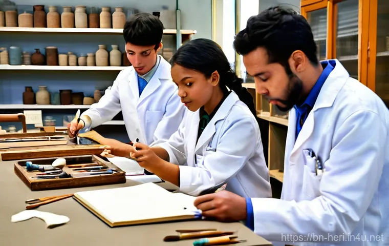 문화재수리기술자 자격 시험 준비 커뮤니티 - **Prompt 1: Collaborative Learning and Mentorship in Cultural Heritage Restoration**
"A diverse ...