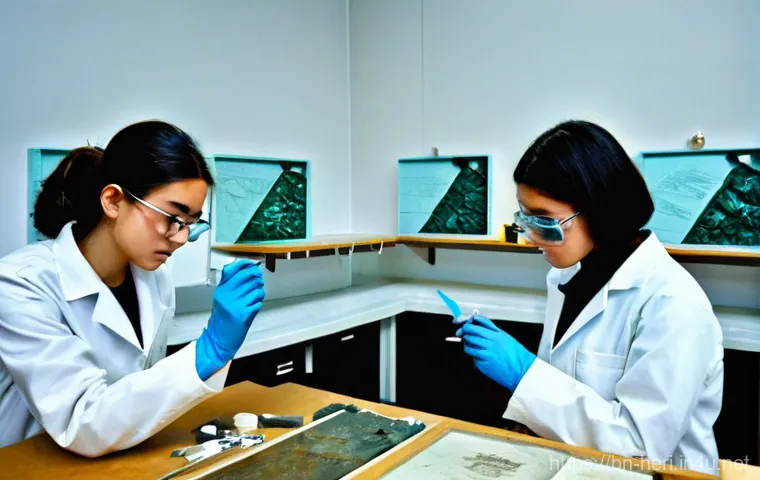 문화재수리기술자 자격 시험 준비 커뮤니티 - **Prompt 2: Digital Empowerment for Heritage Restoration Students**
    "A female student (early 20s...