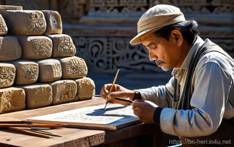 문화재수리기술자 현장 기록의 중요성 - **Prompt 1: The Meticulous Artisan**
"A close-up, dynamic shot of a dedicated cultural heritage ...